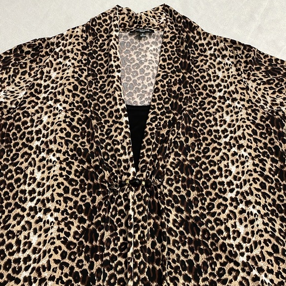 NOTATIONS, leopard print blouse, Size 3X - Picture 10 of 11